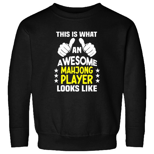 Mah Jongg Chinese Tile Game Lover Board Game Funny Mahjong 3 Sweatshirts