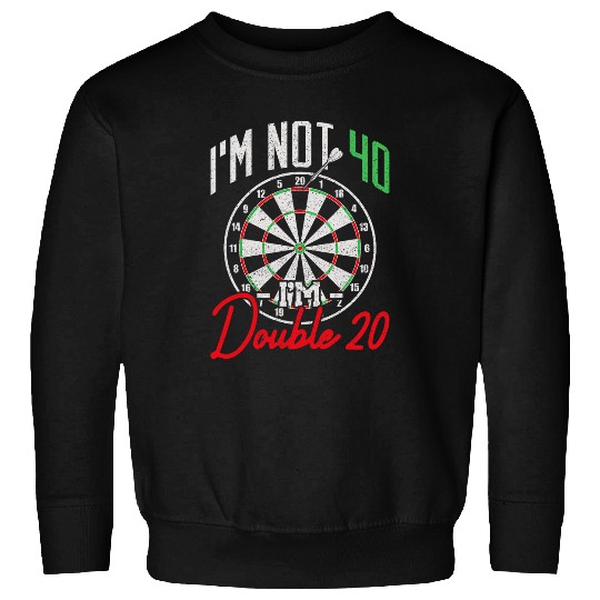 40th Birthday Dart Player 40 Years Darts Sweatshirts