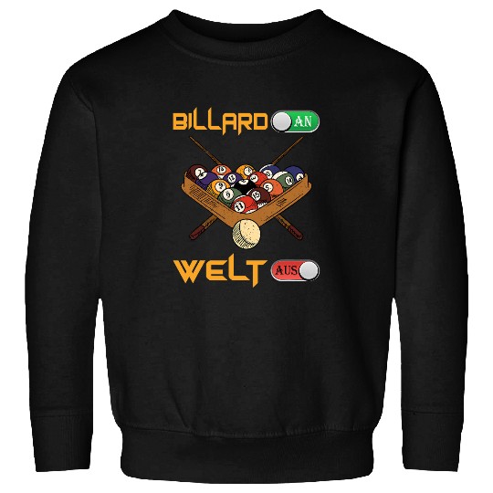 Pool Player Snooker Club Pool Billiard An Welt Aus Sweatshirts