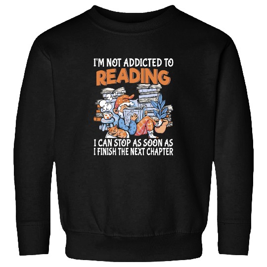 Book reading lover funny bookworm cute book nerd book reader Sweatshirts