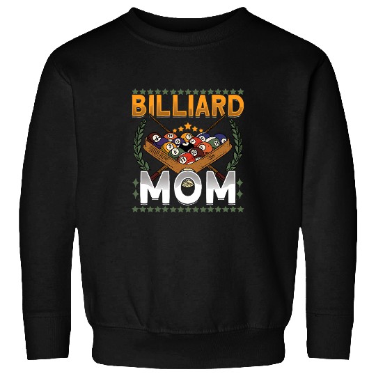 Pool Billiard Mom Team 8 Ball Pool Player Billiard Sweatshirts