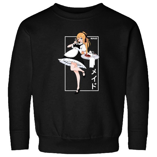 Japan Anime Maid Kanji Otaku Sweatshirts