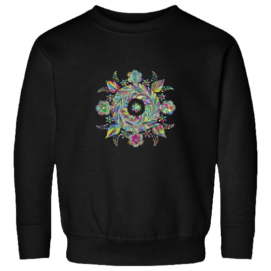 mandala floral design Sweatshirts