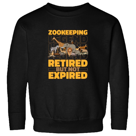 Zookeeper Retired Zoo Animals Zoologist Zookeeper Sweatshirts