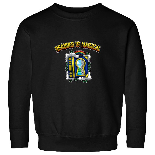 Reading Is Magical Rainbow Fantasy Fairytale Book Club Sweatshirts