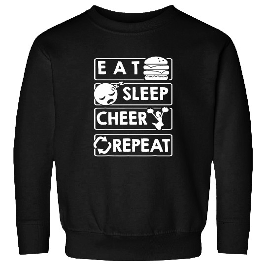 Cheering Eat Sleep Cheer Repeat Sweatshirts