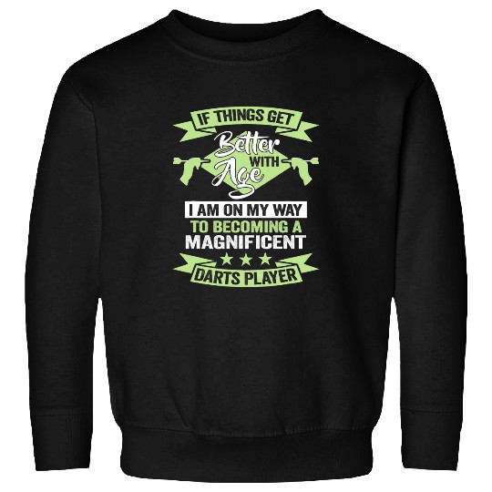 A magnificent Darts Player Dart Team Birthday Dart Player Sweatshirts