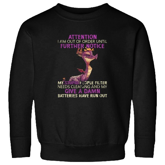 Attention I Am Out Of Order Notice Stupid People Filter Sweatshirts