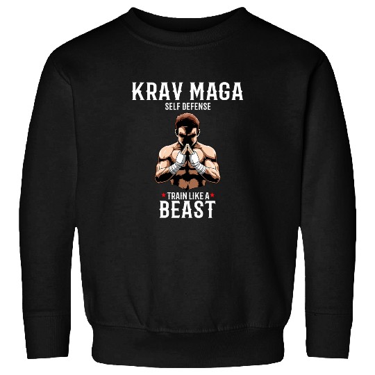 Krav Maga Fighter Train Like A Beast Israeli Self Defense Sweatshirts