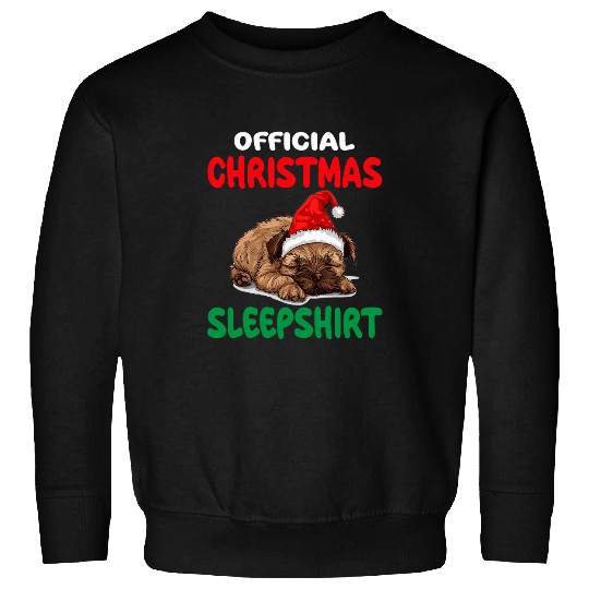 Cute Brussels Griffon Dog Official Christmas Sleep 1 Sweatshirts