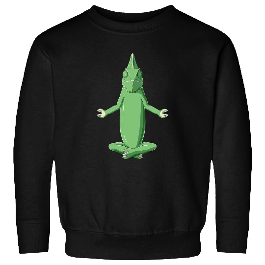 Funny Yoga Chameleon Sweatshirts
