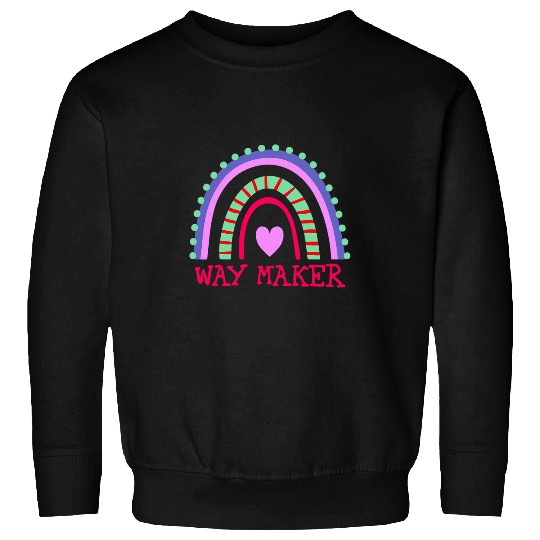 Way Maker Miracle Worker Promise Keeper Faith Light Verse Sweatshirts