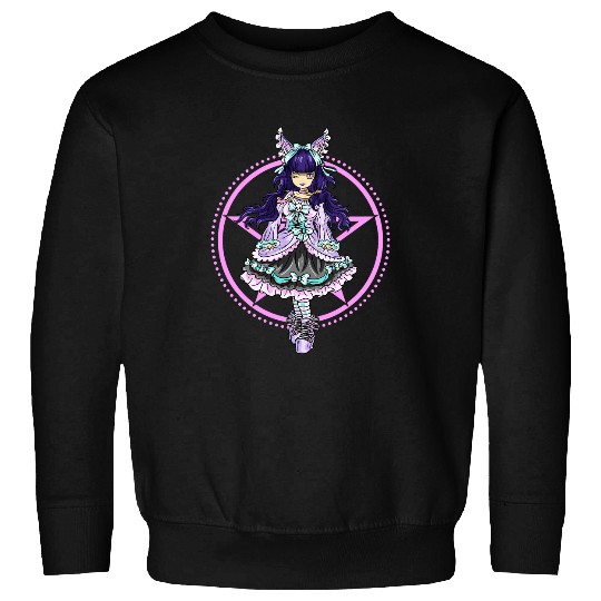 Pastel Goth Lolita Princess Court Dress Punk Cosplay Anime Sweatshirts