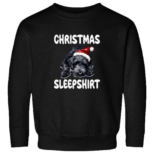 Cute Kerry Blue Terrier Dog Official Christmas Sleep Sweatshirts