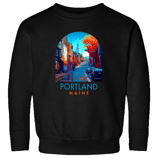 Portland Travel Traveling Trip Vacation Portland Maine Sweatshirts
