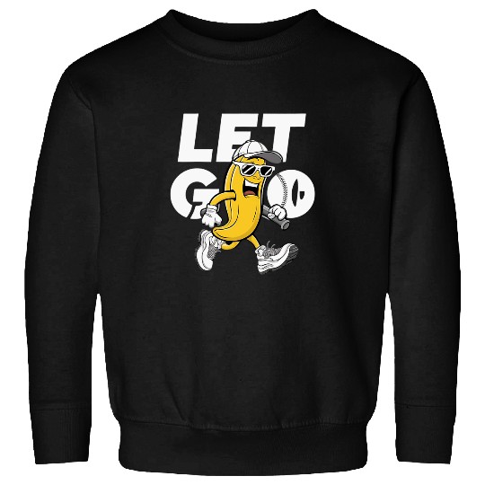 Banana Playing Baseball for banana fruit baseball lover Sweatshirts