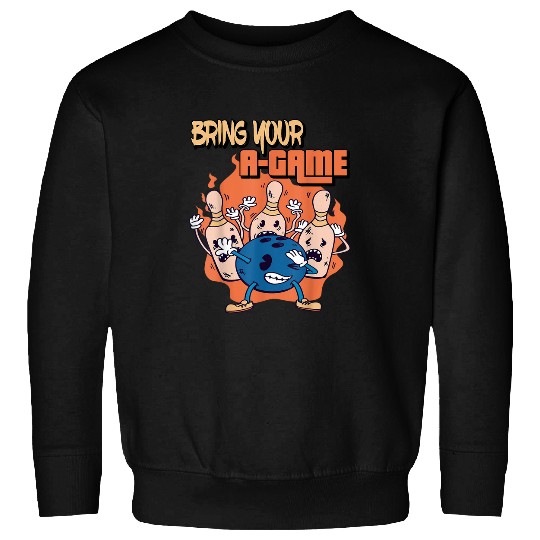 AGame Bowler Strike Bowling Time Bowling Lane Sweatshirts