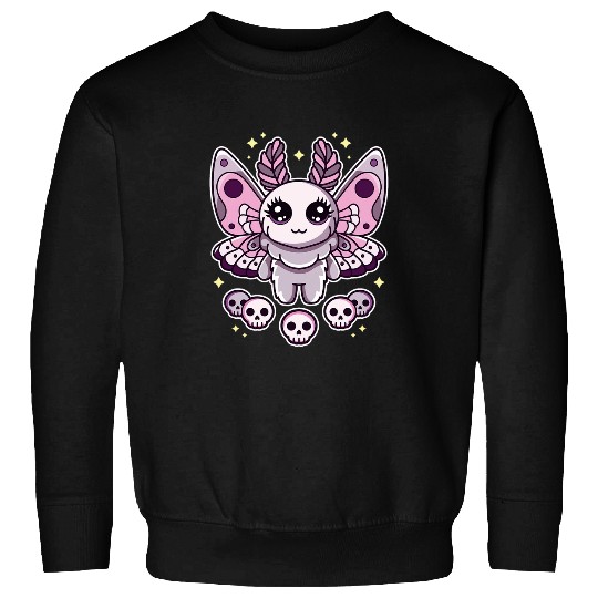 Pastel Goth Cute Creepy Mothman Monster Kawaii Occult Outfit Sweatshirts