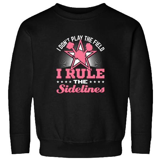 Cheerleading Girls Football Cheerleader Rule the Sidelines Sweatshirts