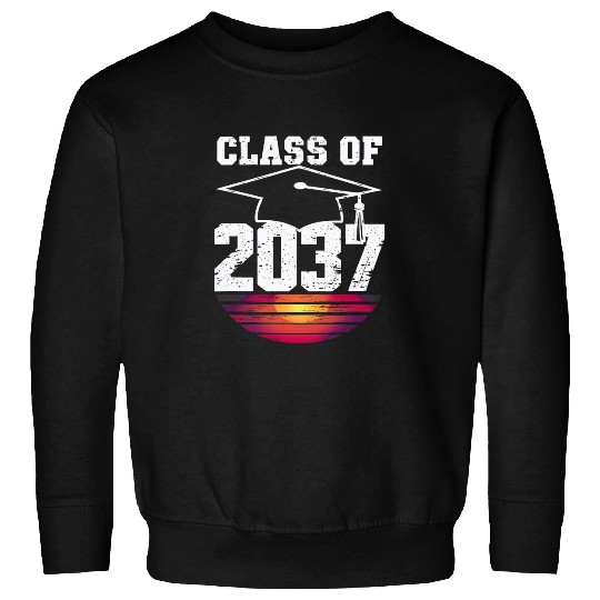 Grow with Me Class of 2037 Preschool Graduation Kids Apparel Sweatshirts