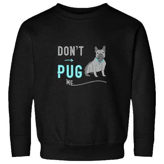 Funny Pug Dog Drawing For Cute Puppy Parents Graphic Novelty Sweatshirts
