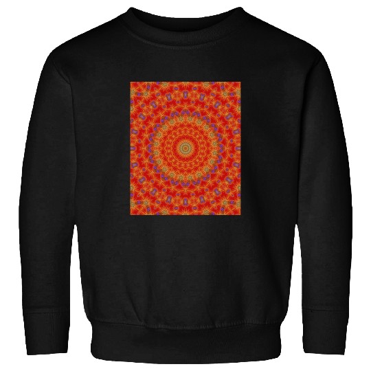 Intricate Circle Ripple Pattern Mandala 1 Sweatshirts