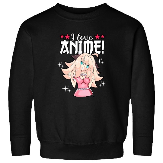 Kawaii I Love Anime Waifu Animes Cosplay Cute Anime Sweatshirts