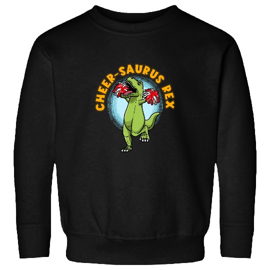 CheerSaurus Rexs TRexs Dinosaur Cheerleading Cheerleader Sweatshirts