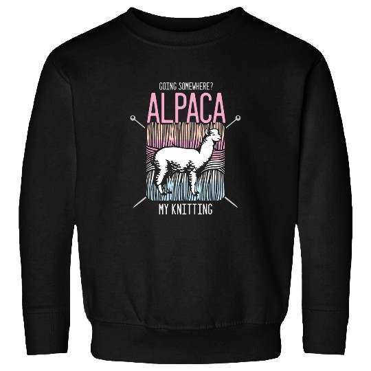 Going Somewhere Alpaca My Knitting Sweatshirts