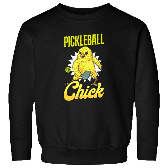 Pickleball Cute Chicken Girl Ladies Pickleball Chick Sweatshirts