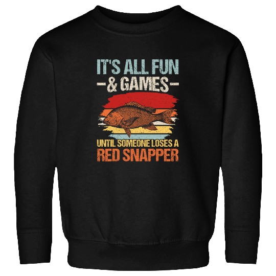 Deep Sea Fishing Red Snapper Design for a Red Snapper fan Sweatshirts