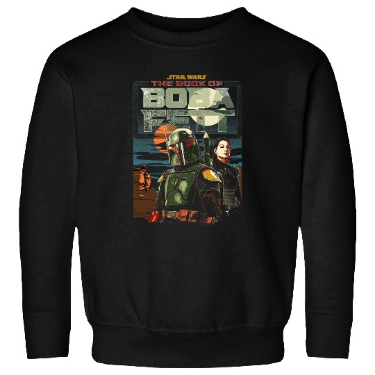 Star warss The Book Of Boba Fett Fennec Shand Sunrise Logo Sweatshirts