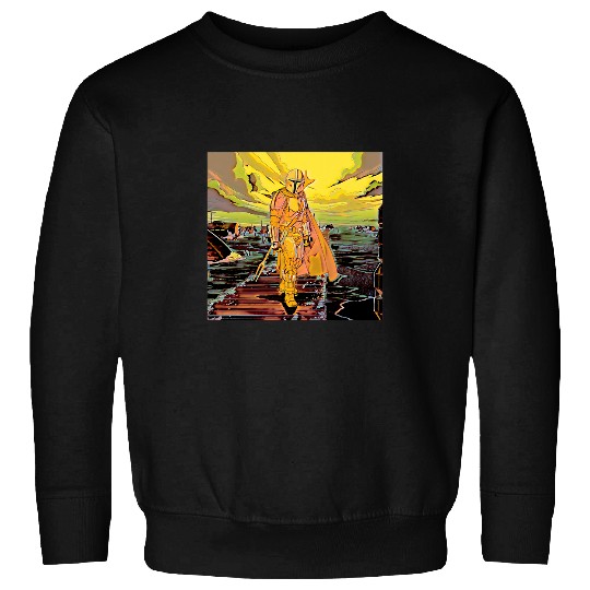 Star warss The Mandalorian Din Djarin Comic Book Sweatshirts