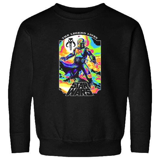 Star warss The Book Of Boba Fett The Legend Lives Retro V2 Sweatshirts
