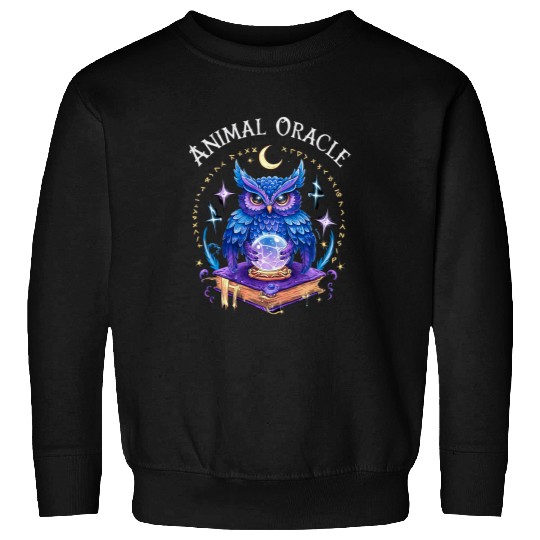 Animal Oracle Mystical Owl Design Sweatshirts