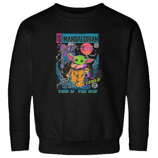 Star warss The Mandalorian The Child Comic Book Sweatshirts