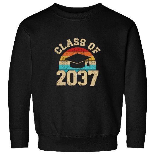 Kindergarten to graduation class of 2037 grow with me Sweatshirts