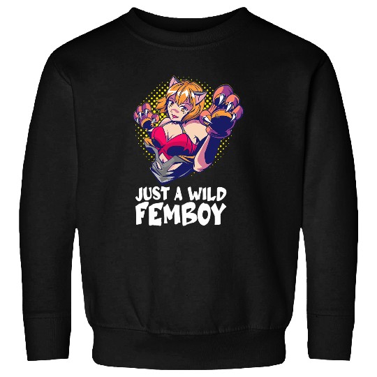 Anime Femboy Cute Funny Cosplay Femboy Present idea Sweatshirts
