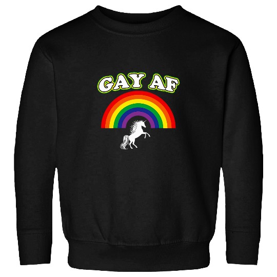 Gay Af Horse Rainbow Sweatshirts