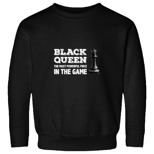 Black Queen Chess Piece Costume Chess Lover Chess Club Retro 2 Sweatshirts
