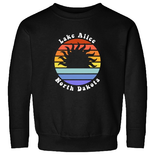 Lake Alice North Dakota Sunrise Vacation Souvenir Sweatshirts