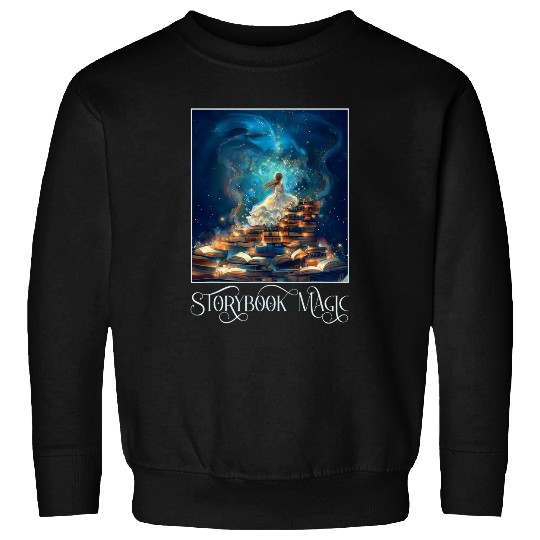 Storybook Magic Whimsical Fantasy Artwork for Book Lovers Sweatshirts