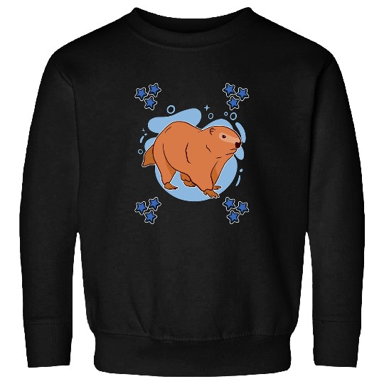 Mens Groundhogs Art Drawing Stars Boys Groundhog Sweatshirts