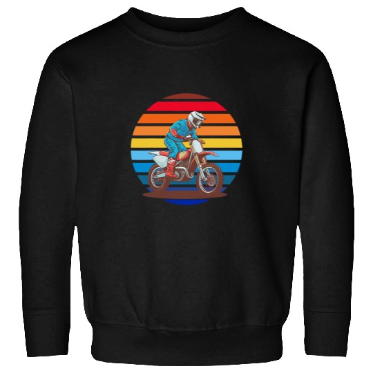 Dirt Bike Rider Retro Motorcycle MotocrossTEEs3 Sweatshirts