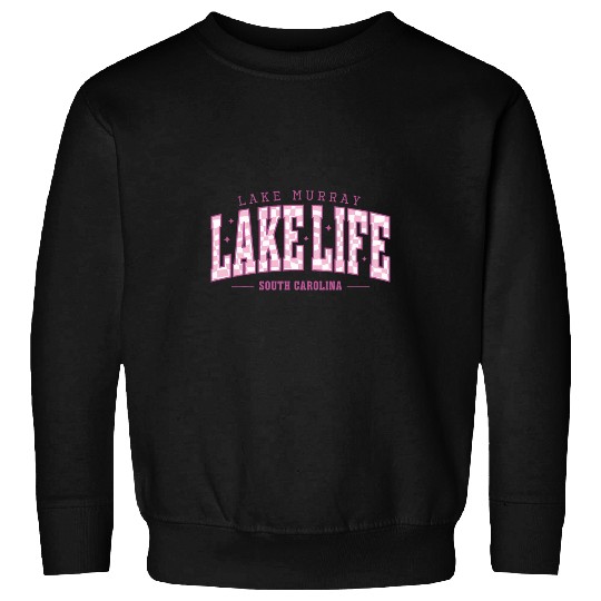 Lake Life Checkerboard Lake Murray Summer Vacation Boat Babe Sweatshirts