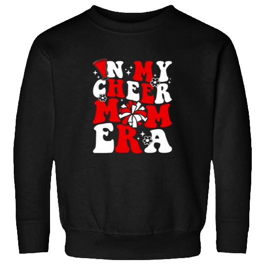 In My Cheer Mom Era Retro Cheerleading Football Mom Life Sweatshirts