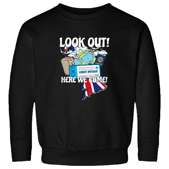Look Out Britain Here We Come Matching Family Vacation Trip Sweatshirts