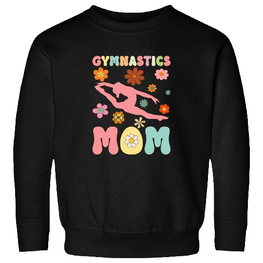 Gymnastics Mom Groovy Gymnast Acrobat Sweatshirts