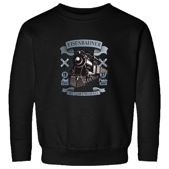 Mens Steam train train railway train driver Sweatshirts