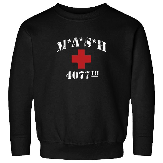 Mash 4077th tv Division Vintage Style Distressed Sitcom Sweatshirts | Cotton Short Sleeve Sweatshirts | 80s Movie Sweatshirts